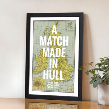 Personalised UK Map Print, 3 of 4