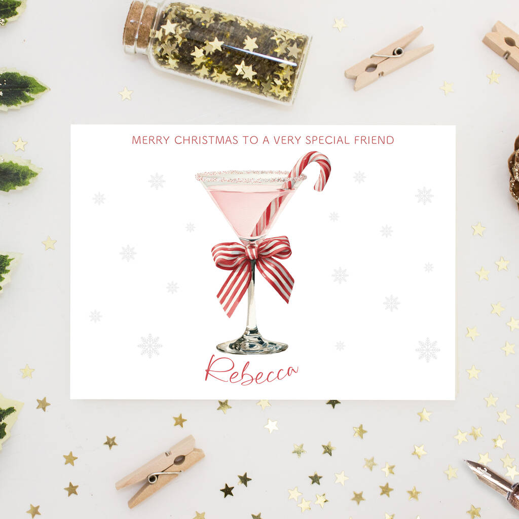Personalised Christmas Card For A Friend