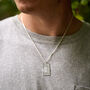 Mens Sterling Silver St Christopher Necklace, thumbnail 3 of 4