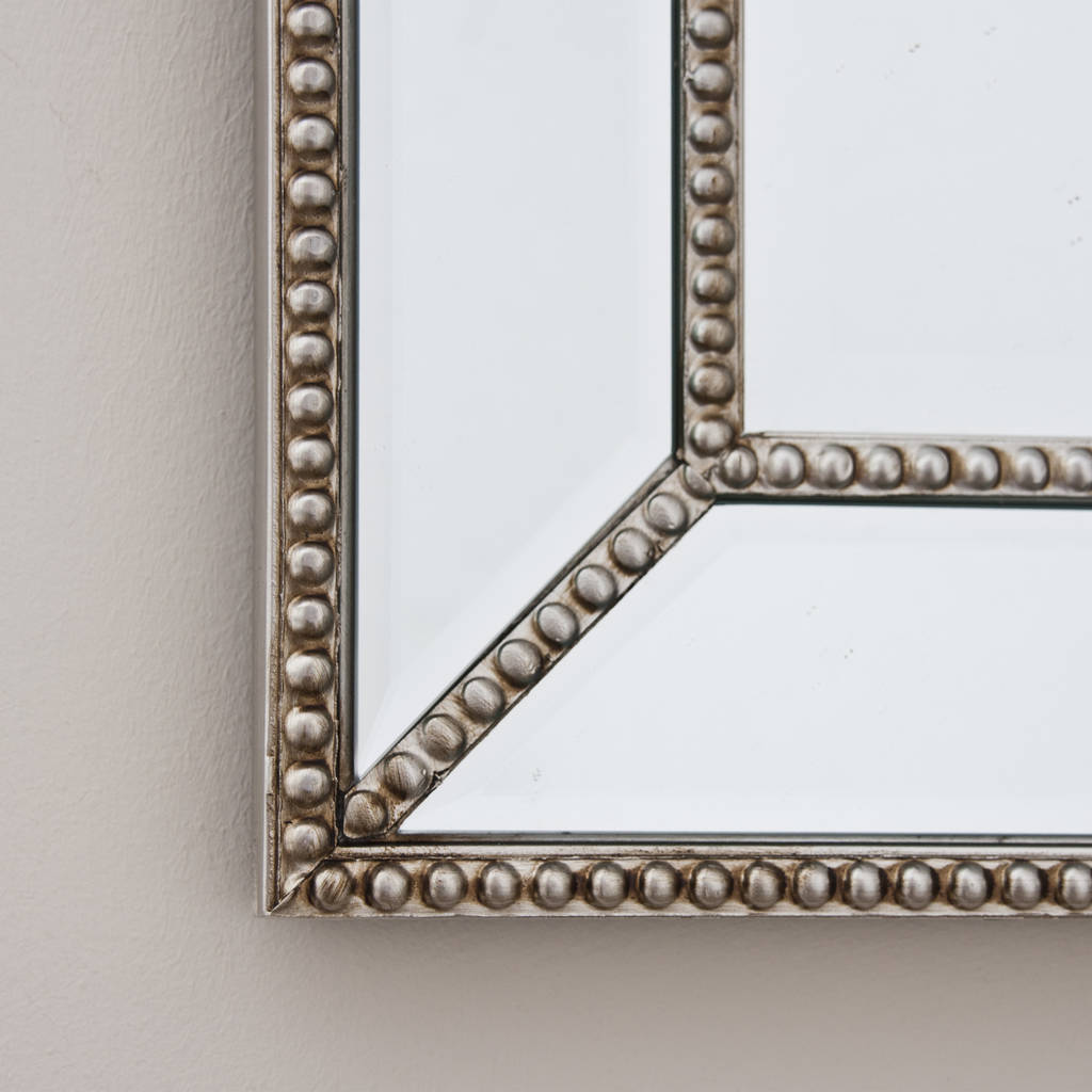elisia champagne beaded mirror by decorative mirrors online