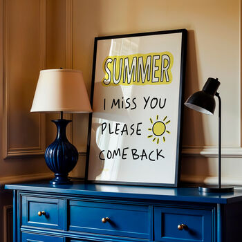 Summer I Miss You, Please Come Back Print, 4 of 8