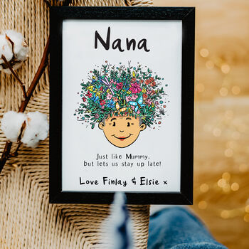 Personalised Nana Or Grandma Is Just Like Mum Print, 3 of 4