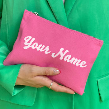 Personalised Name Makeup Bag Dolly Font, 3 of 3