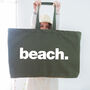 Really Big Beach Bag Olive Green, thumbnail 1 of 5