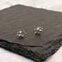Sterling Silver Linked Stars Stud Earrings, thumbnail 1 of 7