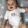 Personalised Ski Boot Family Baby Grow, thumbnail 2 of 3