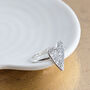 Personalised Silver Fingerprint Heart Ring, thumbnail 4 of 5