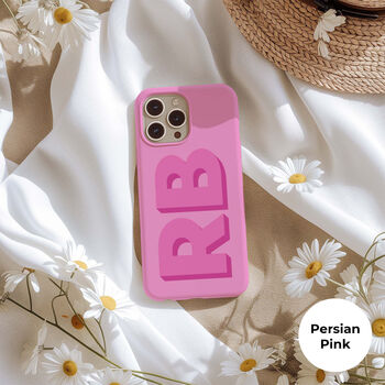 Personalised Pink Monogram Phone Case, 5 of 8