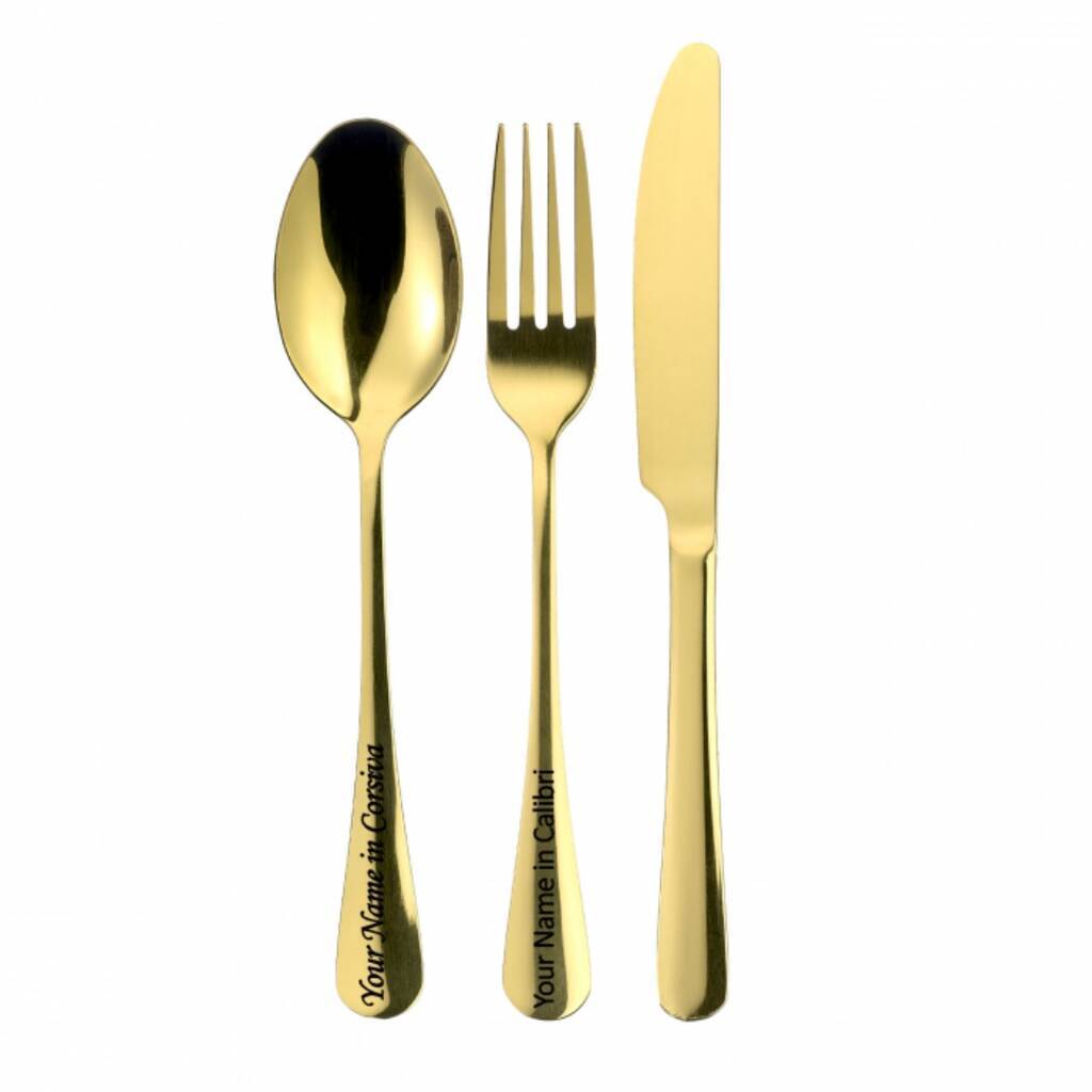 Euro Vision Party Personalised Cutlery Set
