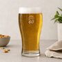 Personalised Pint Glass Engraved For 60th Birthday Gift, thumbnail 1 of 12