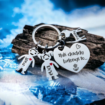 Personalised Family Keyring With Charms, 3 of 10