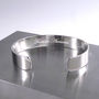 Men's Solid Silver Cuff Bracelet Hand Made, thumbnail 2 of 9