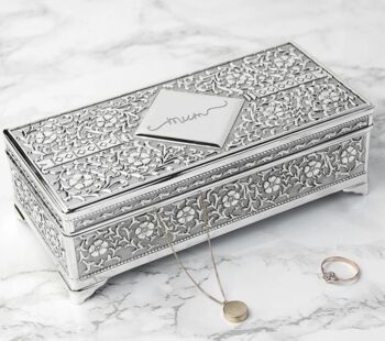 Personalised Silver Jewellery Box, 3 of 5
