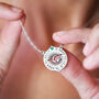 Couples Coordinates Birthstone Necklace, thumbnail 2 of 6