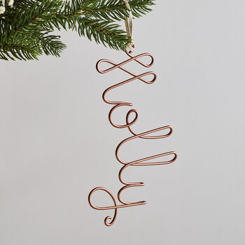 Personalised Wire Name Tree Decorations, 4 of 8
