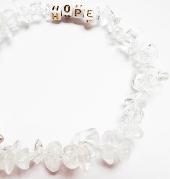 How To Have Hope Everyday Clear Quartz Crystal Bracelet, 2 of 2