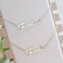 Fearless Script Taylor Swift Inspired Necklace In Stainless Steel With Adjustable Chain, thumbnail 1 of 7