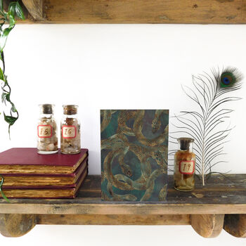 Serpens Snake Print Greetings Card, 3 of 3