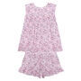Girls Pink Cosmic Cotton Spring Summer Pyjama Short Set, thumbnail 3 of 8