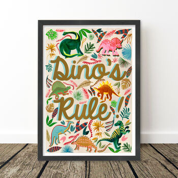 Dino's Rule Dinosaur Wall Art, 6 of 7