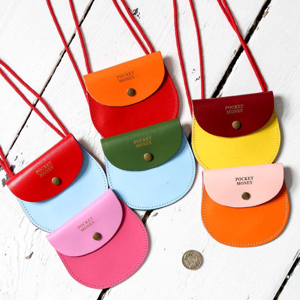 Handmade Leather Pocket Money Purse By Berylune