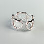 Sterling Silver Heart Link Ear Cuff, thumbnail 2 of 5