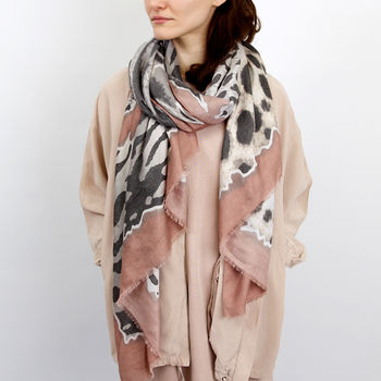 Personalised Leopard Spotted Print Scarf, 3 of 7