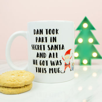 Personalised Secret Santa Gift Mug, 2 of 3