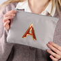 Personalised Embroidered Initial Make Up Bag, thumbnail 6 of 9