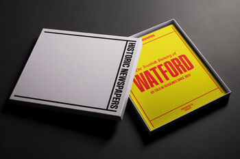 Watford Fc Personalised Football Gift Hornets Newspaper History Book, 3 of 12