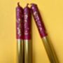 Red And Gold Glitter Christmas Candles 'Plum Puddings', thumbnail 1 of 4