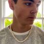 Solid Sterling Silver Mens Curb Chain Necklace, thumbnail 5 of 6