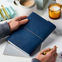 Personalised A5 Leather Effect Embossed Notebook, thumbnail 1 of 10