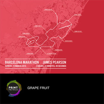 Personalised Barcelona Marathon Poster, 6 of 11