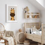 Giraffe Illustration Nursery Print In Neutral Colours, thumbnail 1 of 4