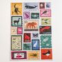 Stamped One,000 Piece Jigsaw Puzzle, thumbnail 7 of 10