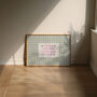 These Are The Good Old Days Gingham Wall Print, thumbnail 3 of 7