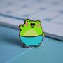 Cute Frog Enamel Pin, thumbnail 2 of 4
