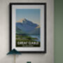 Great Gable Lake District Peak Landscape Art Print, thumbnail 2 of 4