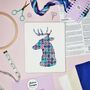 Jigsaw Deer Cross Stitch Kit, thumbnail 1 of 8