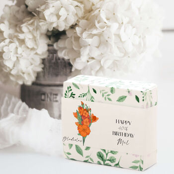 Personalised Birth Flower Birthday Handmade Soap, 5 of 7
