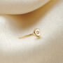 Cz Heart 9ct Gold Nose Stud, thumbnail 3 of 5