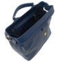 Small Navy Blue Doctor Bag Crossbody Handheld, thumbnail 7 of 8