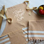 Personalised Cotton Kitchen Apron And Kitchen Towels, thumbnail 3 of 11