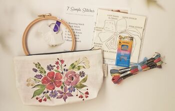 Embroidery Starter Set Project Bag And Essentials, 3 of 6
