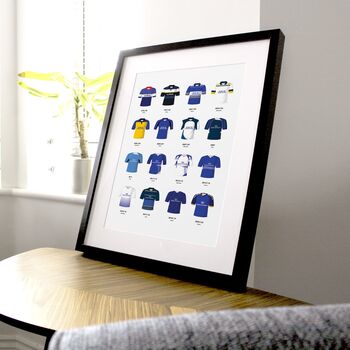 Classic Rugby Kits Team Print, 10 of 12