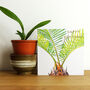 Gold Foiled Sago Palm Birthday Card, thumbnail 1 of 4