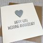 60th Wedding Anniversary Diamond Heart Card, thumbnail 2 of 2