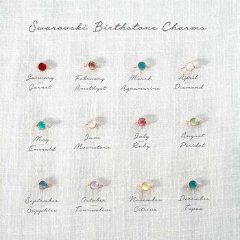 Esme Sterling Silver Birthstone Personalised Necklace, 6 of 10
