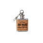 Mini Cork Hipflask 'Ski Hard Apres Harder' | Keyring | Skiing | Ski Slope Accessory, thumbnail 2 of 2